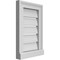 Ekena Millwork Vertical Surface Mount PVC Gable Vent: Functional, w/ 2"W x 2"P Brickmould Sill Frame, 12"W x 18"H GVPVE12X1803SF - alternate 3